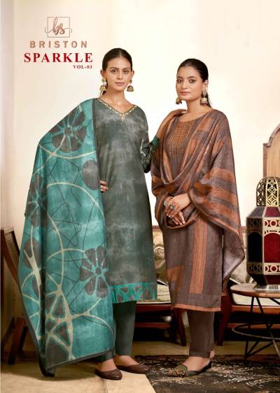 BERISTON SPARKLE VOL-03 109 TO 113 DESIGNER SILK SALWAR SUIT WHOLESALER IN INDIA